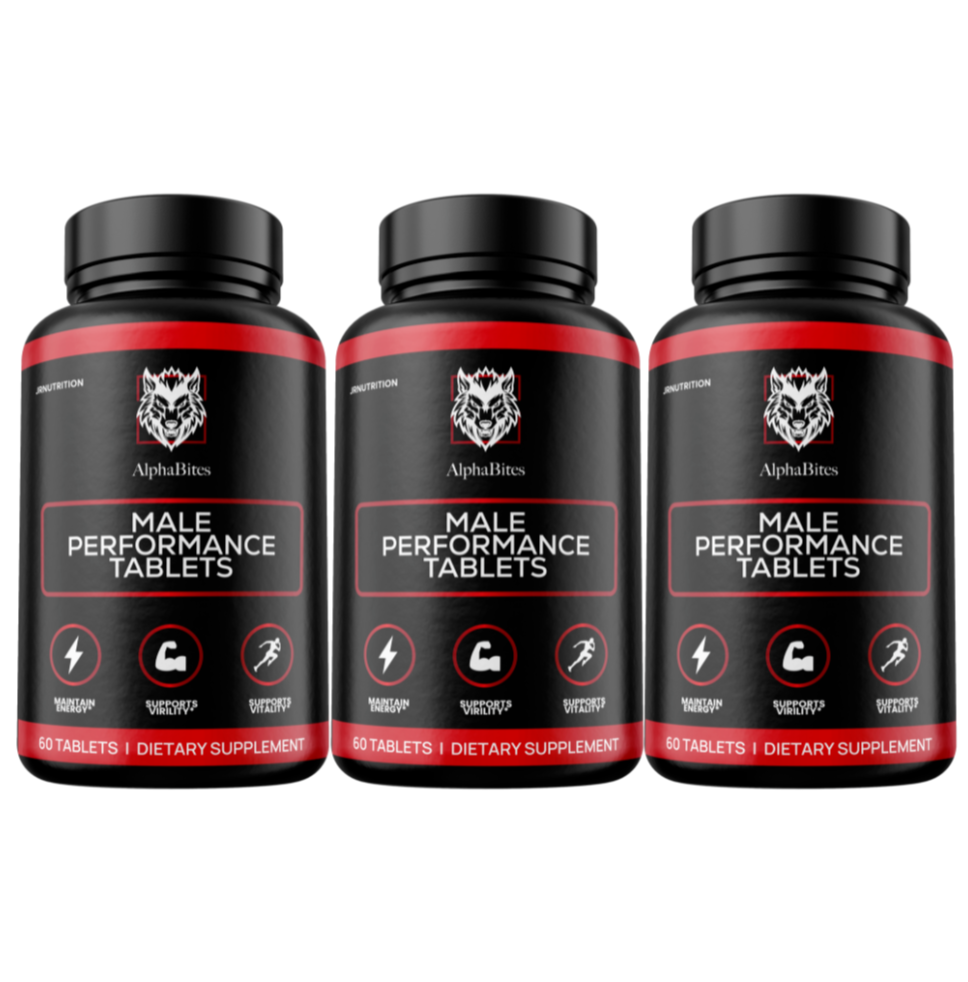 (3 Pack) Alpha Bites - Male Enhancement 60 Capsules